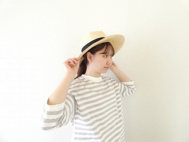 BLUE LAKE MARKET(ブルーレイクマーケット) アメリカンドライ天竺ボーダーサイドスリットプルオーバーの商品画像6