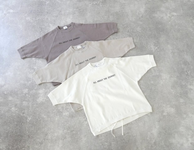 BLUE LAKE MARKET(ブルーレイクマーケット) ハニカムメッシュ ラグランスリーブプリントプルオーバーの商品画像3