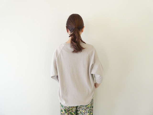 BLUE LAKE MARKET(ブルーレイクマーケット) ハニカムメッシュ ラグランスリーブプリントプルオーバーの商品画像5