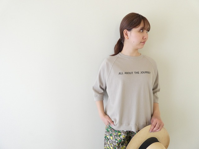 BLUE LAKE MARKET(ブルーレイクマーケット) ハニカムメッシュ ラグランスリーブプリントプルオーバーの商品画像7