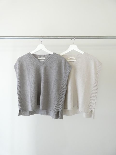 evam eva(エヴァムエヴァ) cotton linen vestの商品画像10