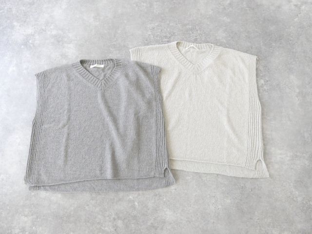 evam eva(エヴァムエヴァ) cotton linen vestの商品画像3