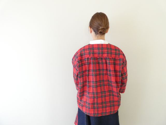 快晴堂(かいせいどう) タータンチェック/エバーグリーンふわりカーディガンの商品画像10