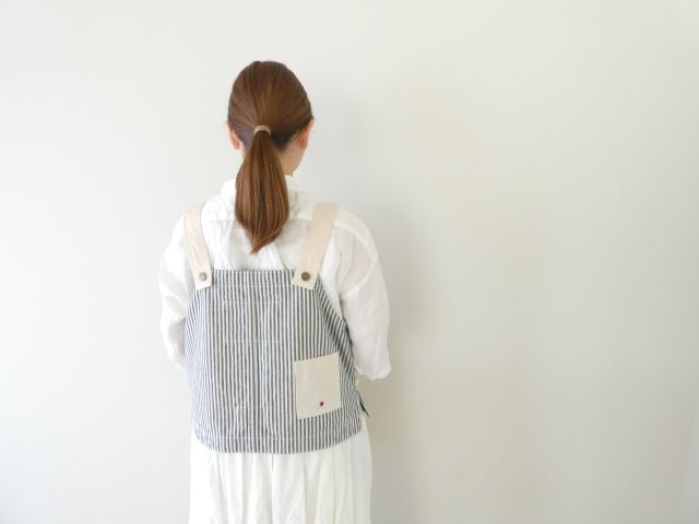 快晴堂(かいせいどう) HAYATE・Duty Wear/小さな造船所のワークウエアヒッコリーオーバーオールベストの商品画像9