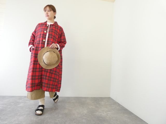 快晴堂(かいせいどう) タータンチェック/エバーグリーンWideコート・ワンピースの商品画像11