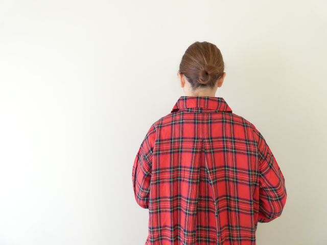 快晴堂(かいせいどう) タータンチェック/エバーグリーンWideコート・ワンピースの商品画像8