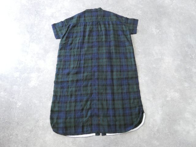 快晴堂(かいせいどう) タータンチェック/エバーグリーンWide丸衿/タブ・半袖ワンピースの商品画像29