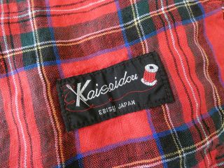 快晴堂(かいせいどう) タータンチェック/エバーグリーンWide丸衿/タブ・半袖ワンピースの商品画像46