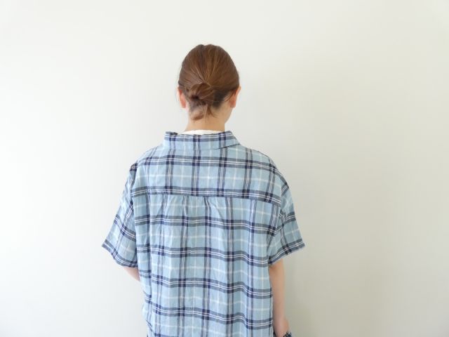 快晴堂(かいせいどう) タータンチェック/エバーグリーンWide丸衿/タブ・半袖ワンピースの商品画像8