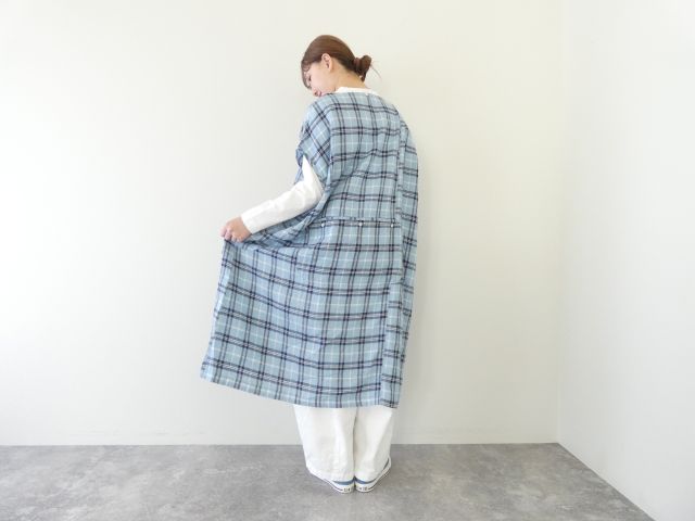 快晴堂(かいせいどう) タータンチェック/エバーグリーン5ポケットワンピースの商品画像11