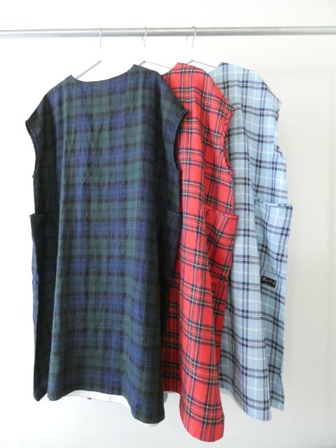 快晴堂(かいせいどう) タータンチェック/エバーグリーン5ポケットワンピースの商品画像12