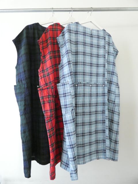 快晴堂(かいせいどう) タータンチェック/エバーグリーン5ポケットワンピースの商品画像13