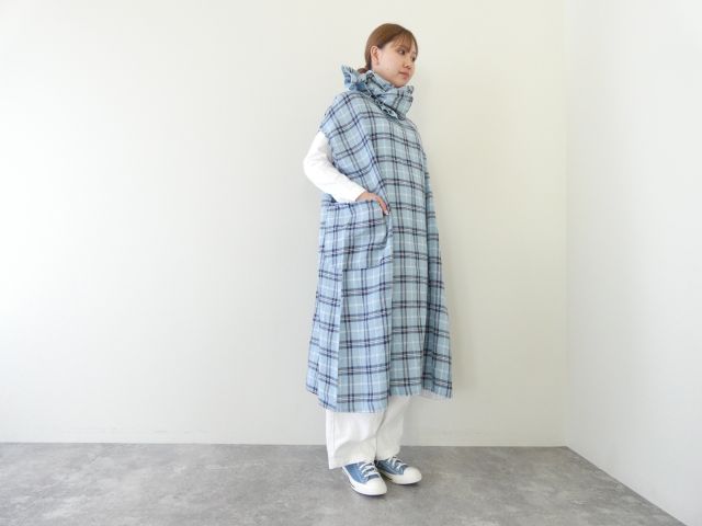 快晴堂(かいせいどう) タータンチェック/エバーグリーン5ポケットワンピースの商品画像2