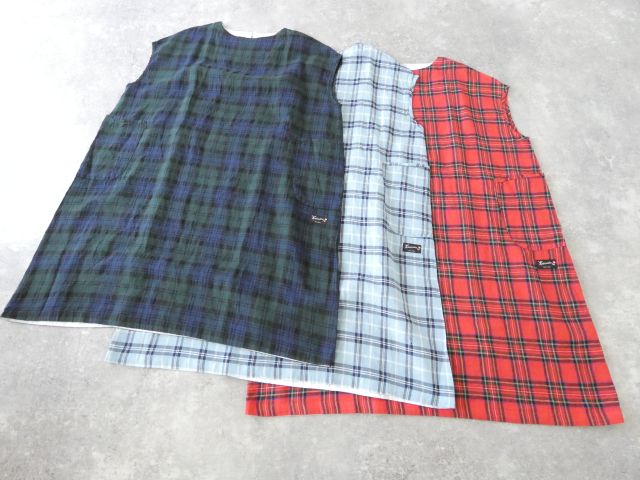 快晴堂(かいせいどう) タータンチェック/エバーグリーン5ポケットワンピースの商品画像3