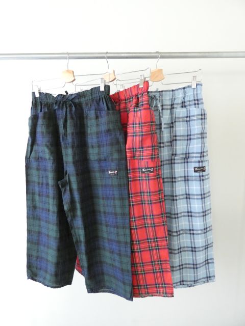 快晴堂(かいせいどう) タータンチェック/エバーグリーン斜めポケットパンツの商品画像12