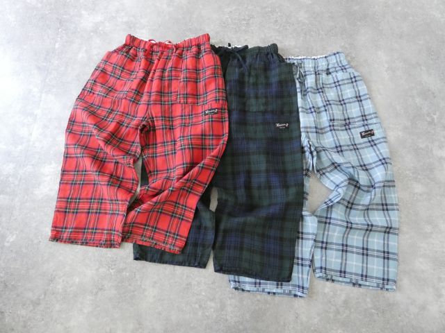 快晴堂(かいせいどう) タータンチェック/エバーグリーン斜めポケットパンツの商品画像3