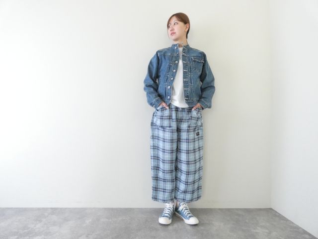 快晴堂(かいせいどう) タータンチェック/エバーグリーン斜めポケットパンツの商品画像4