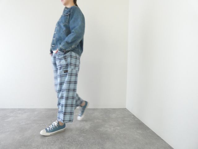 快晴堂(かいせいどう) タータンチェック/エバーグリーン斜めポケットパンツの商品画像9