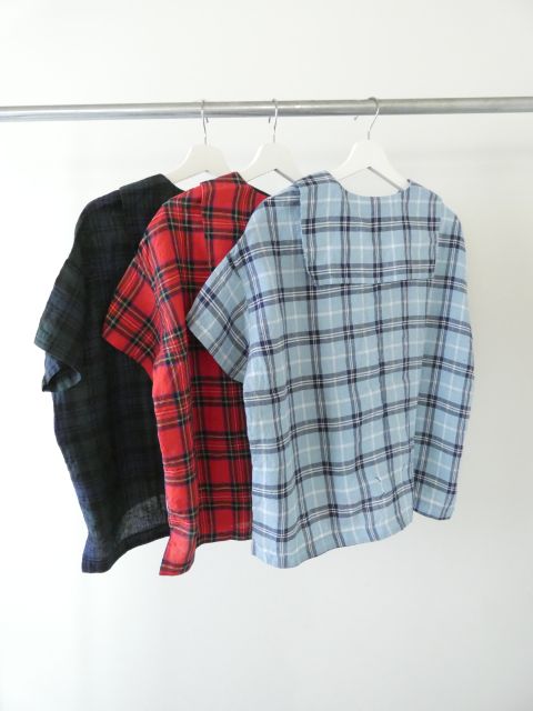 快晴堂(かいせいどう) タータンチェック/エバーグリーンセーラーズシャツの商品画像12