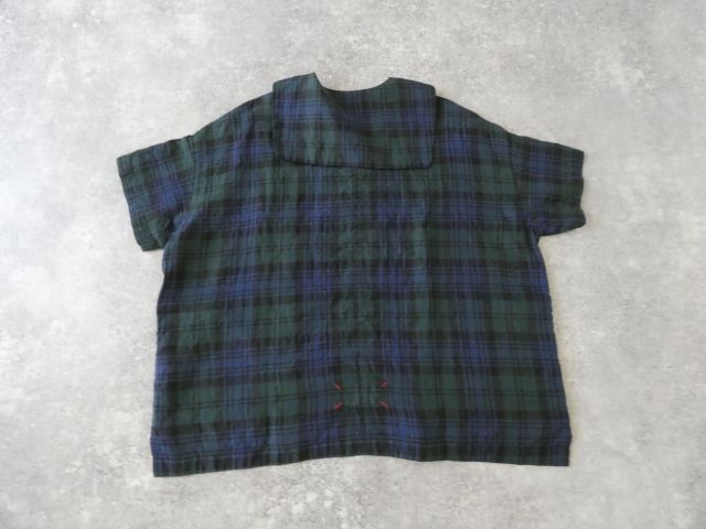 快晴堂(かいせいどう) タータンチェック/エバーグリーンセーラーズシャツの商品画像57