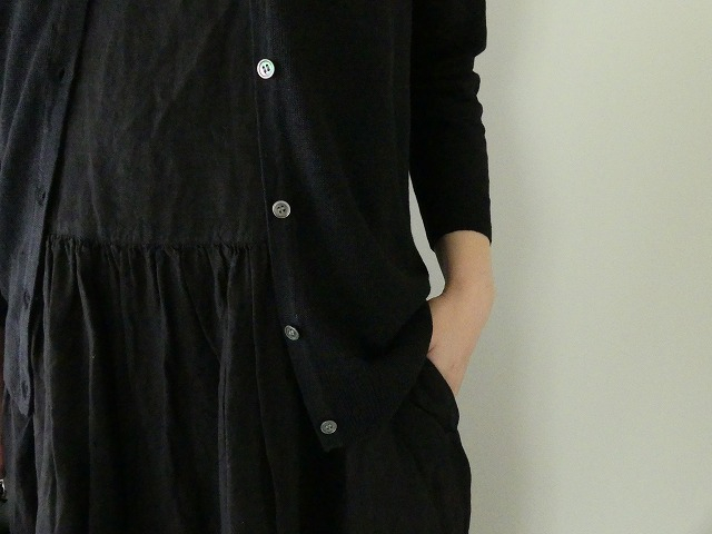 mao made(マオメイド) リネンUVカットいつものクルーネックカーディガンの商品画像5