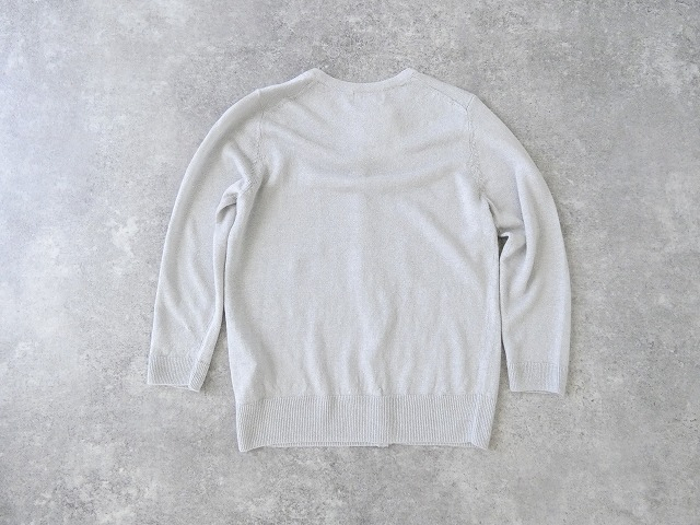 mao made(マオメイド) リネンUVカットいつものクルーネックキラキラカーディガンの商品画像10