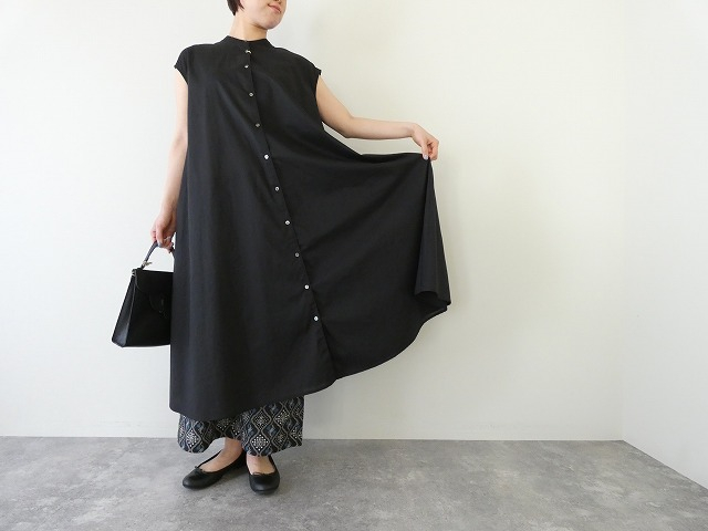 MidiUmi(ミディウミ) ノースリーブプレンティシャツワンピース N/S plenty shirt OPの商品画像2