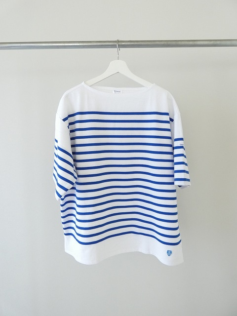 ORCIVAL(オーシバル) パネルボーダーワイドボートネックショートスリーブプルオーバーの商品画像3