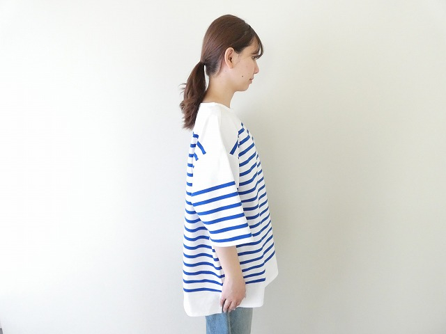 ORCIVAL(オーシバル) パネルボーダーワイドボートネックショートスリーブプルオーバーの商品画像8