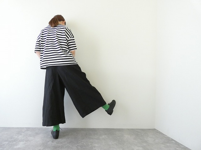 RINEN(リネン) 40/1リネン平織エアタンブラーキュロットの商品画像1