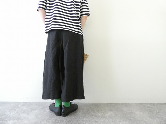 RINEN(リネン) 40/1リネン平織エアタンブラーキュロットの商品画像10