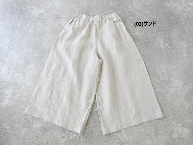 RINEN(リネン) 40/1リネン平織エアタンブラーキュロットの商品画像28