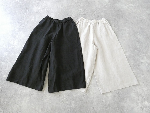 RINEN(リネン) 40/1リネン平織エアタンブラーキュロットの商品画像3