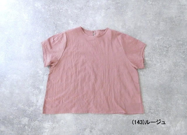 Sarahwear(サラウェア) Shirring Lawn Check　シャーリングローンチェッククルーネック半袖ブラウスの商品画像28