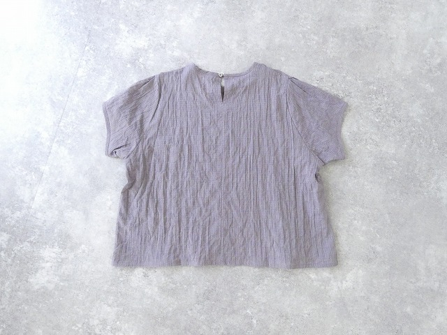 Sarahwear(サラウェア) Shirring Lawn Check　シャーリングローンチェッククルーネック半袖ブラウスの商品画像43