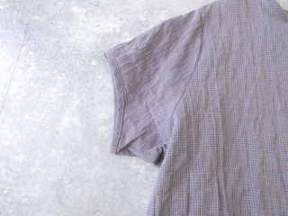 Sarahwear(サラウェア) Shirring Lawn Check　シャーリングローンチェッククルーネック半袖ブラウスの商品画像44