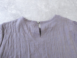 Sarahwear(サラウェア) Shirring Lawn Check　シャーリングローンチェッククルーネック半袖ブラウスの商品画像48