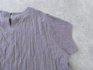 Sarahwear(サラウェア) Shirring Lawn Check　シャーリングローンチェッククルーネック半袖ブラウスの商品画像49