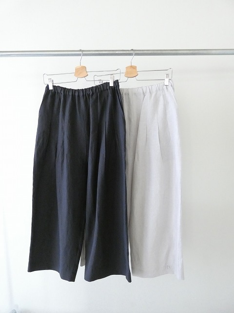 STAMP AND DIARY(スタンプアンドダイアリー) 60/1高密度リネンウエストタックワイドパンツの商品画像10