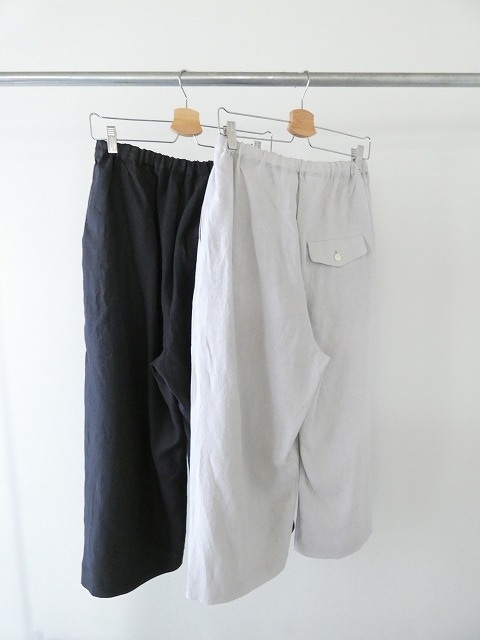 STAMP AND DIARY(スタンプアンドダイアリー) 60/1高密度リネンウエストタックワイドパンツの商品画像11