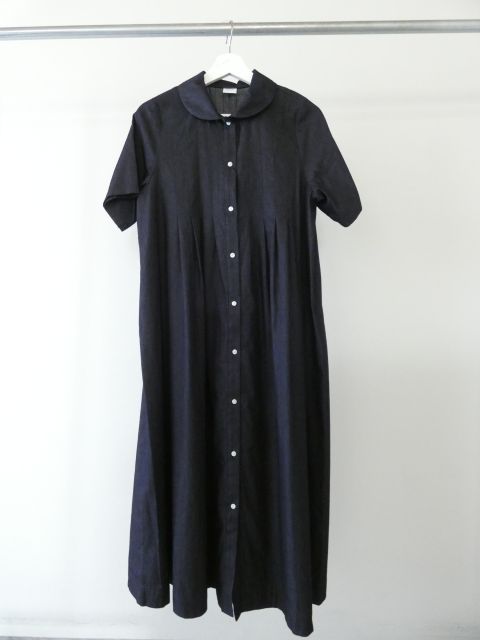 bulle de savon(ビュルデサボン) 5.5ozデニム丸衿ワンピースの商品画像10