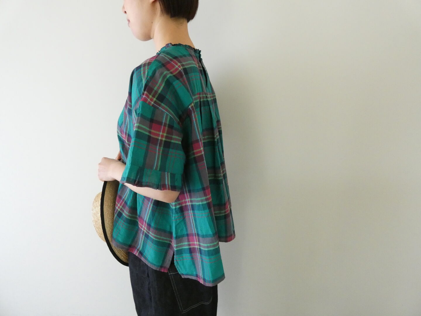 Hands of creation(ハンズオブクリエイション) マドラスチェックフリルプルオーバーの商品画像4