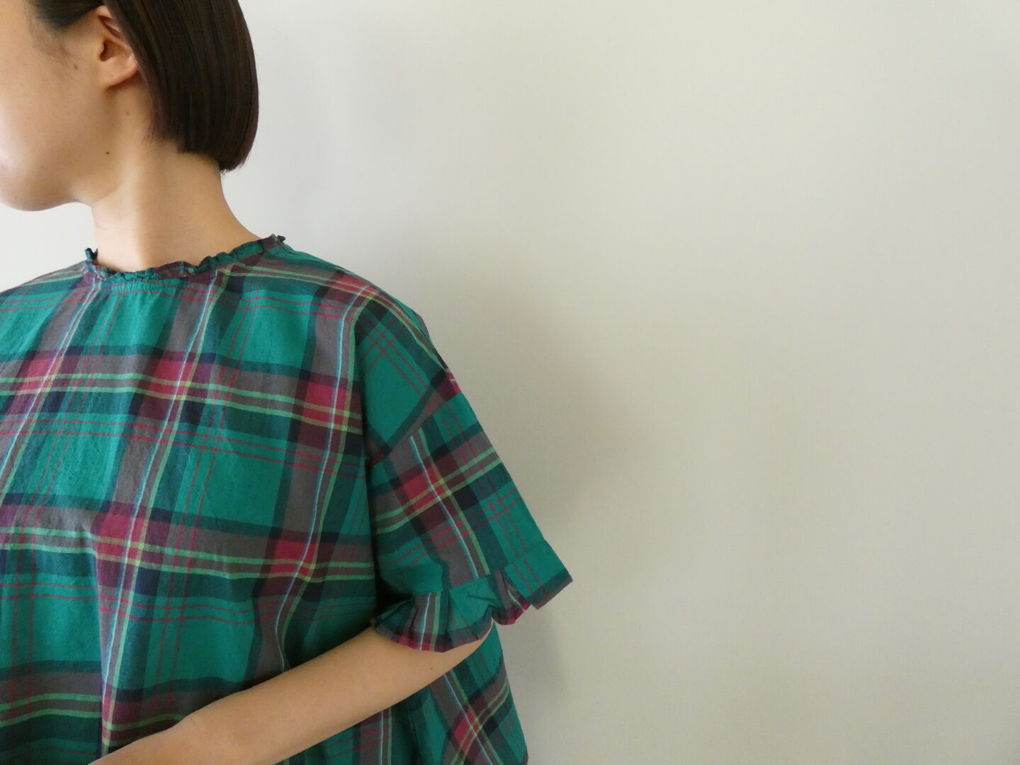 Hands of creation(ハンズオブクリエイション) マドラスチェックフリルプルオーバーの商品画像6