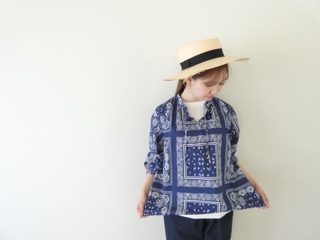 ichi(イチ) BANDANA柄スキッパーブラウスの商品画像3