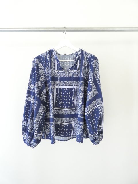 ichi(イチ) BANDANA柄スキッパーブラウスの商品画像9