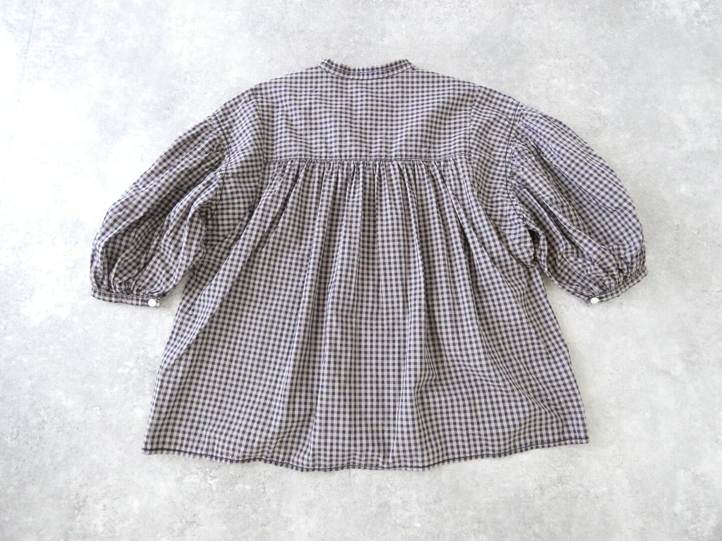 homspun(ホームスパン) ギンガム&無地パフスリーブブラウスの商品画像29