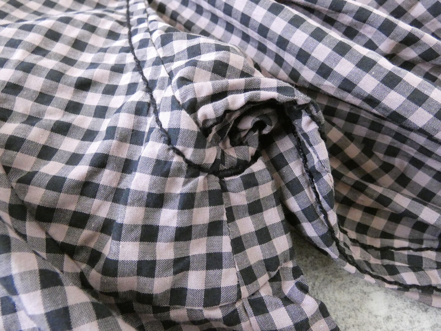 homspun(ホームスパン) ギンガム&無地パフスリーブブラウスの商品画像32