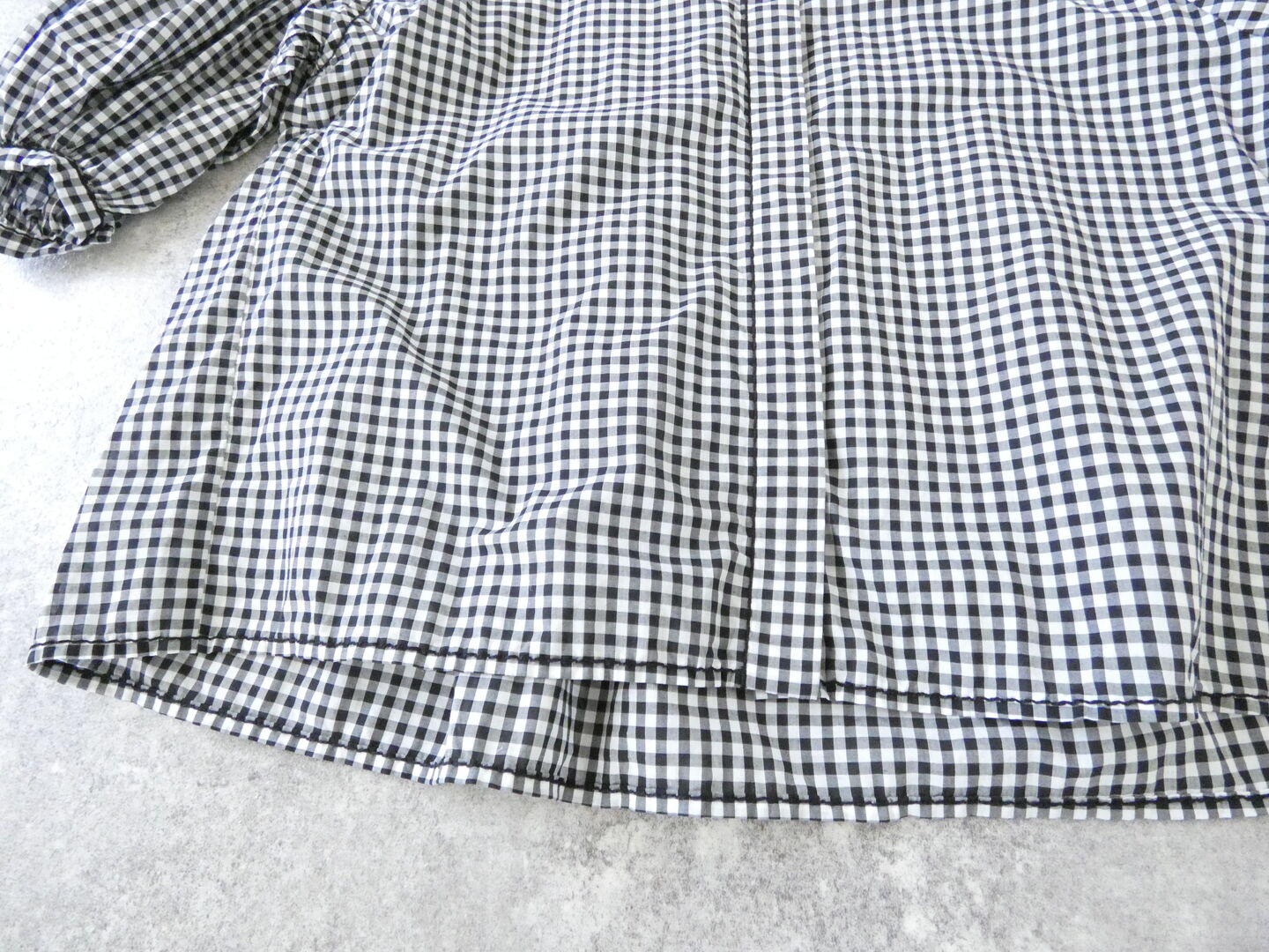 homspun(ホームスパン) ギンガム&無地パフスリーブブラウスの商品画像46