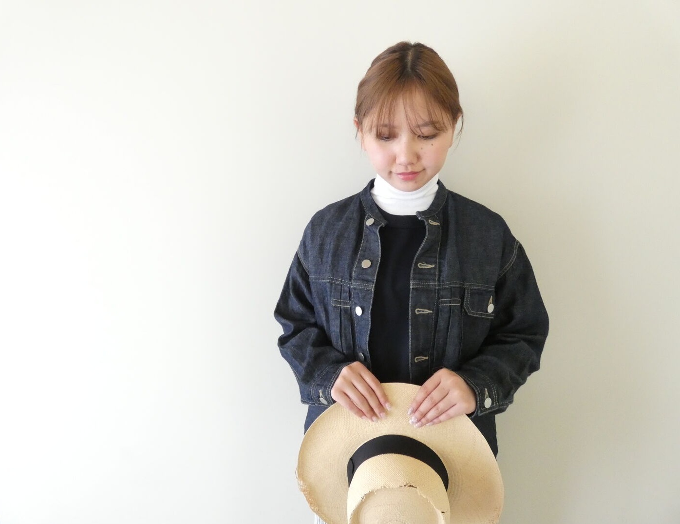 homspun(ホームスパン) 丸胴テレコ5分袖タートルプルオーバーの商品画像11