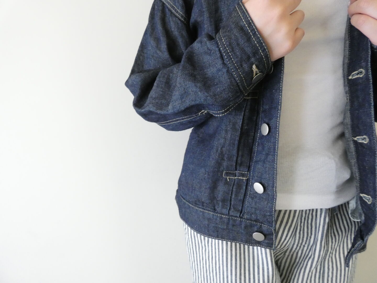 homspun(ホームスパン) 丸胴テレコ5分袖タートルプルオーバーの商品画像19